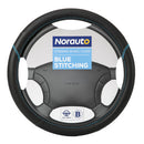 Couvre volant NORAUTO en silicone noir et bleu