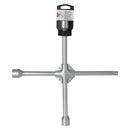 Clé en croix renforcée peinte carré 1/2'' + extrémités 6 pans 17, 19 et 21 mm 1er PRIX CONFIANCE